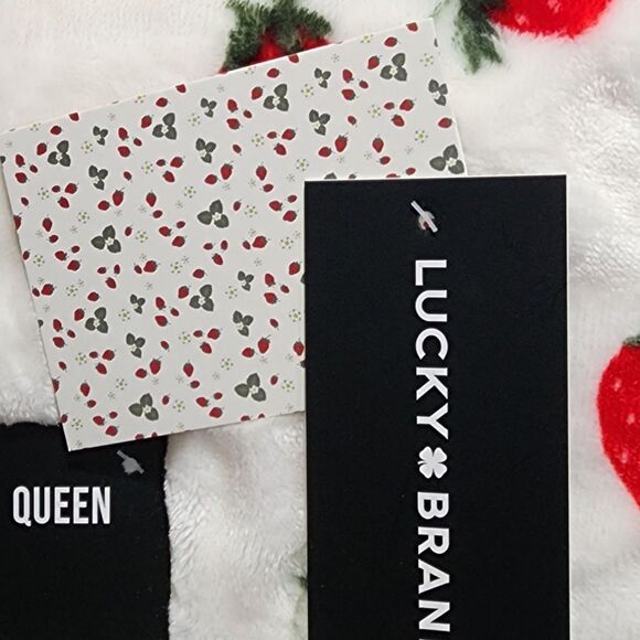 Lucky Brand Queen Size Spring Floral Garden Cozy Plush Blanket 90x90in Multi‎ - Picture 5 of 10